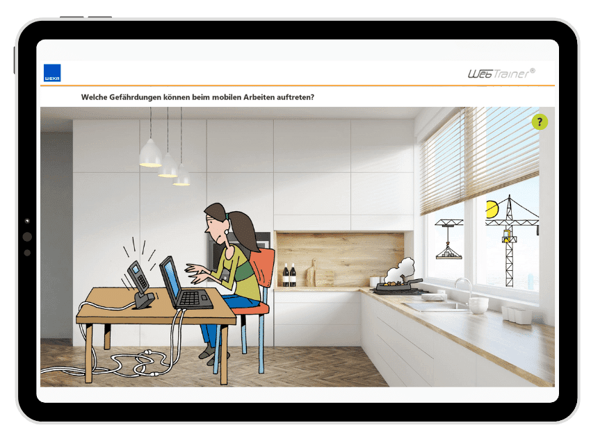Darstellung Tablet Mobiles Arbeiten