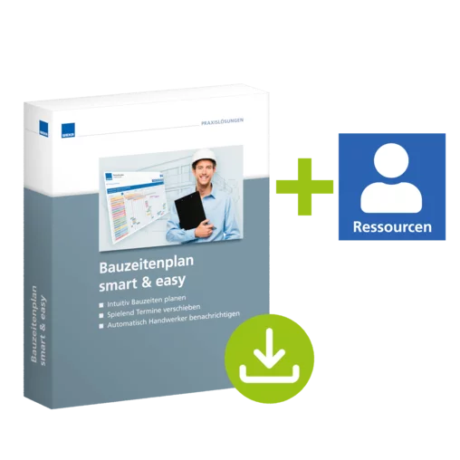 Bauzeitenplan smart & easy + Modul Ressourcenplanung