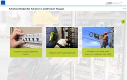 Mit der richtigen Ausführung der drei Arbeitsmethoden „Arbeiten unter Spannung“, „Arbeiten im spannungsfreien Zustand“ und „Arbeiten in der Nähe unter Spannung stehender Teile“ können Gefahren minimiert und Unfälle vermieden werden. Wie es geht, erfahren Sie in diesem Kurs.