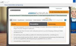 Die jungen Kollegen lernen die Gefahren, die der Job mit sich bringt, kennen sowie Maßnahmen, die sie treffen müssen, um ein sicheres Arbeiten mit elektrischem Strom gewährleisten zu können. 