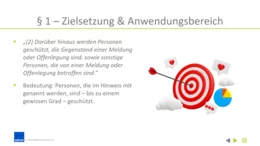 Individuell gestaltete PowerPoint-Folien, decken alle Inhalte ab, die es zur Ausbildung von Meldebeauftragten benötigt.