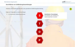 Das Wissen wird interaktiv vermittelt. Durch die Aufgaben und Interaktionen bleiben die Teilnehmenden aktiv und verinnerlichen so den Kursinhalt.