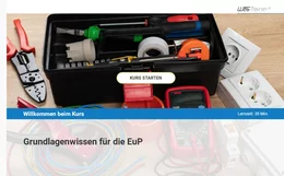 Das Ziel dieses Kurses ist es, elektrotechnisch unterwiesenen Personen Grundlagenwissen zu vermitteln. Diese absolvieren den E-Learning-Kurs völlig selbstständig.