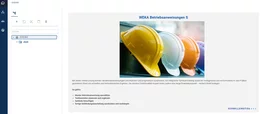 Dieses Bild zeigt Ihnen die Startoberflächenseite der Software Muster-Betriebsanweisung S.