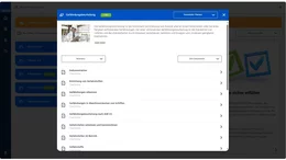 Thematischen Übersichtsseiten von A-Z (Lexikonstichworte) mit Verlinkungen zu vertiefenden Inhalten, Arbeitshilfen und Vorschriften.