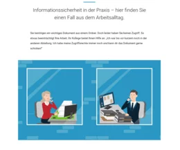 In jedem Modul finden sich Praxisbeispiele aus dem Arbeitsalltag, die zeigen, wie sicheres Verhalten funktioniert.