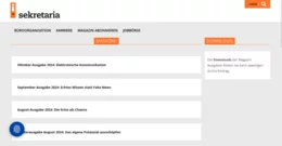 Im Jahrespreis enthalten sind 12 reguläre Ausgaben sowie 4 Sonderausgaben zu besonders relevanten Themenschwerpunkten als E-Paper. Alle Ausgaben finden Sie in unserem sekretaria Online-Magazin-Archiv.