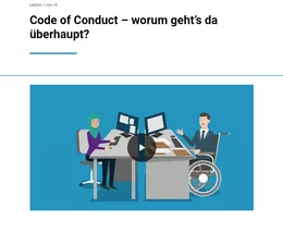 Kurze Animationsvideos bieten einen unterhaltsamen und motivierenden Einstieg ins Thema „Code of Conduct“