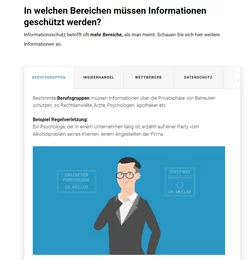 In welchen Bereichen müssen Informationen geschützt werden?