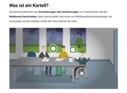 Das Kartellrecht gilt nicht nur für große, mächtige oder international agierende Konzerne. Auch kleinen und mittelgroßen Unternehmen verbietet es wettbewerbsschädigendes Verhalten, wie z.B. Preisabsprachen.