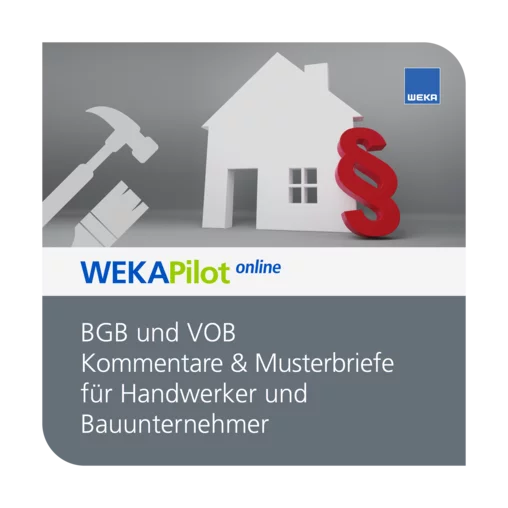 BGB und VOB Kommentare & Musterbriefe für Handwerker und Bauunternehmer