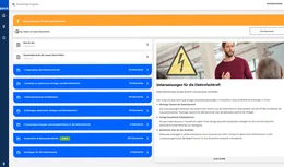 „Unterweisungen für die Elektrofachkraft“ umfasst eine Vielzahl wichtiger Themen: von der Organisation der Elektrosicherheit über die Vorbereitung und Durchführung von Prüfungen bis hin zur Optimierung der Energieeffizienz im Unternehmen. 