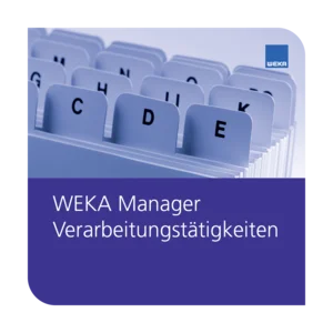 WEKA Manager Verarbeitungstätigkeiten