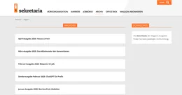 12 spannende Ausgaben pro Jahr plus 4 exklusive Sonderausgaben zu aktuellen Top-Themen – bequem als Web-PDF. Alle Hefte finden Sie im Online-Magazin-Archiv auf sekretaria.de!