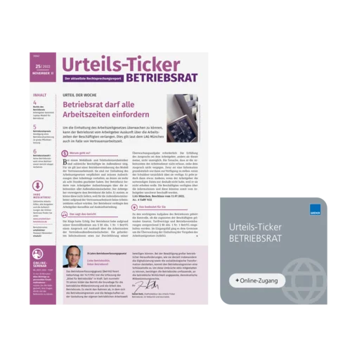 Urteils-Ticker BETRIEBSRAT