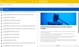 Der Vorschriftenteil bietet Qualitätsmanagern einen klar strukturierten Überblick über die rechtlichen Rahmenbedingungen beim Einsatz von KI. Neben der EU-KI-Verordnung berücksichtigt er weitere europäische und nationale Vorschriften – von Datenschutz über Produktsicherheit bis hin zu Arbeitsschutz und Haftungsrecht. So erhalten Sie eine verlässliche Orientierung, um KI-Systeme rechtskonform einzusetzen und Ihr Qualitätsmanagement zukunftssicher auszurichten.