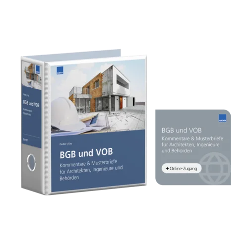 BGB und VOB Kommentare & Musterbriefe für Architekten, Ingenieure und Behörden