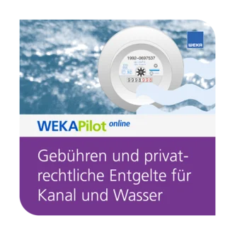 Gebühren und privatrechtliche Entgelte für Kanal und Wasser online