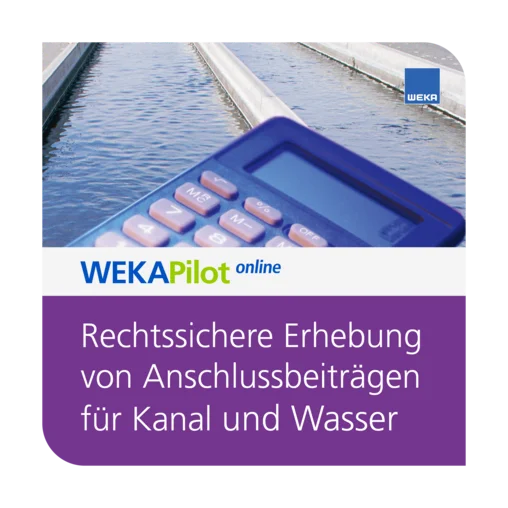Anschlussbeiträge für Kanal und Wasser online