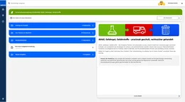 Die Startseite bietet Ihnen einen schnellen Einstieg in das Produkt. Mit wenigen Klicks erhalten Sie einen Überblick über alle enthaltenen Unterweisungen.