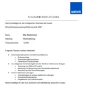 Wenn die Teilnehmer die Verständniskontrolle erfolgreich durchlaufen haben, können sie sich eine Teilnahmebestätigung abspeichern und/oder ausdrucken und unterschreiben. Dies dient zur Dokumentation der jährlichen Pflichtunterweisung. 