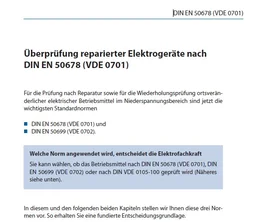 Alle wichtigen Normen für die Prüfung ortsveränderlicher elektrischer Betriebsmittel werden kompakt erklärt – inklusive Entscheidungshilfe, welche Norm jeweils anzuwenden ist.