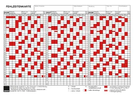 Fehlzeitenkarten 