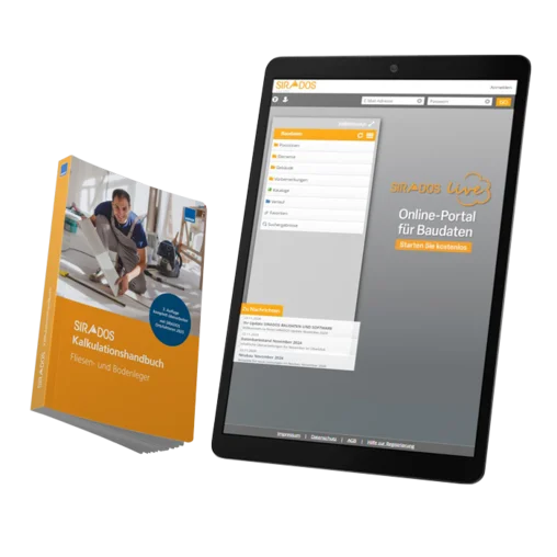 SIRADOS Kalkulationshandbuch Fliesen- und Bodenleger Plus