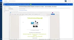 Stellen Sie Ihren Teilnehmenden die individualisierten Teilnahmebestätigungen aus und dokumentieren Sie Ihre Schulungspflicht mühelos.