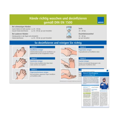 Poster – Hände richtig waschen und desinfizieren