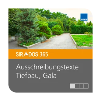 SIRADOS Aussschreibungstexte Tiefbau/GaLa
