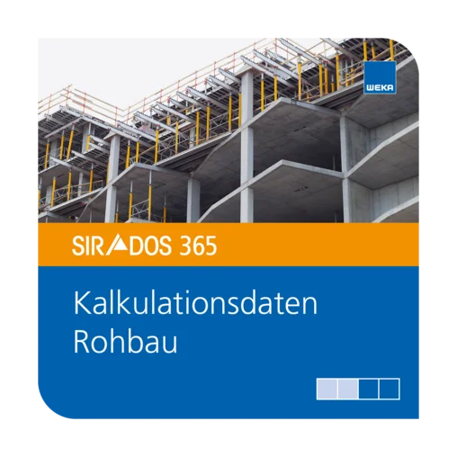 SIRADOS 365 Kalkulationsdaten