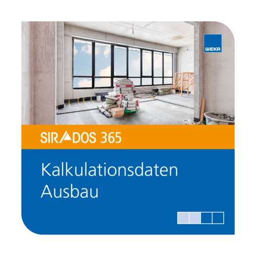 SIRADOS 365 Kalkulationsdaten