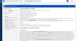 Die Rechte der Betroffenen nach der DSGVO werden sehr ausführlich dargestellt und sich hieraus ergebende Schritte erklärt.