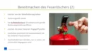PowerPoint-Präsentation aus „Verhalten im Brandfall – Bedienung der Feuerlöscheinrichtungen (inkl. Vertonung)“