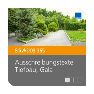 SIRADOS Aussschreibungstexte Tiefbau/GaLa