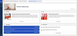 Die Startseite bietet Ihnen einen schnellen Einstieg in das Produkt. Mit wenigen Klicks erhalten Sie einen Überblick über alle enthaltenen Unterweisungen.