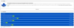 Auf der Startseite können Sie sich einen Überblick verschaffen.
