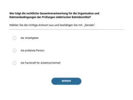 Interaktive Übungen, Reflexionsfragen und Wissenstests fördern die aktive Auseinandersetzung mit den Lerninhalten und unterstützen einen nachhaltigen Wissenstransfer in die Praxis.