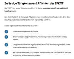 Die Teilnehmenden lernen, ihre Aufgaben sicher auszuführen und ihre Verantwortung für die eigene Sicherheit sowie die Sicherheit anderer wahrzunehmen.