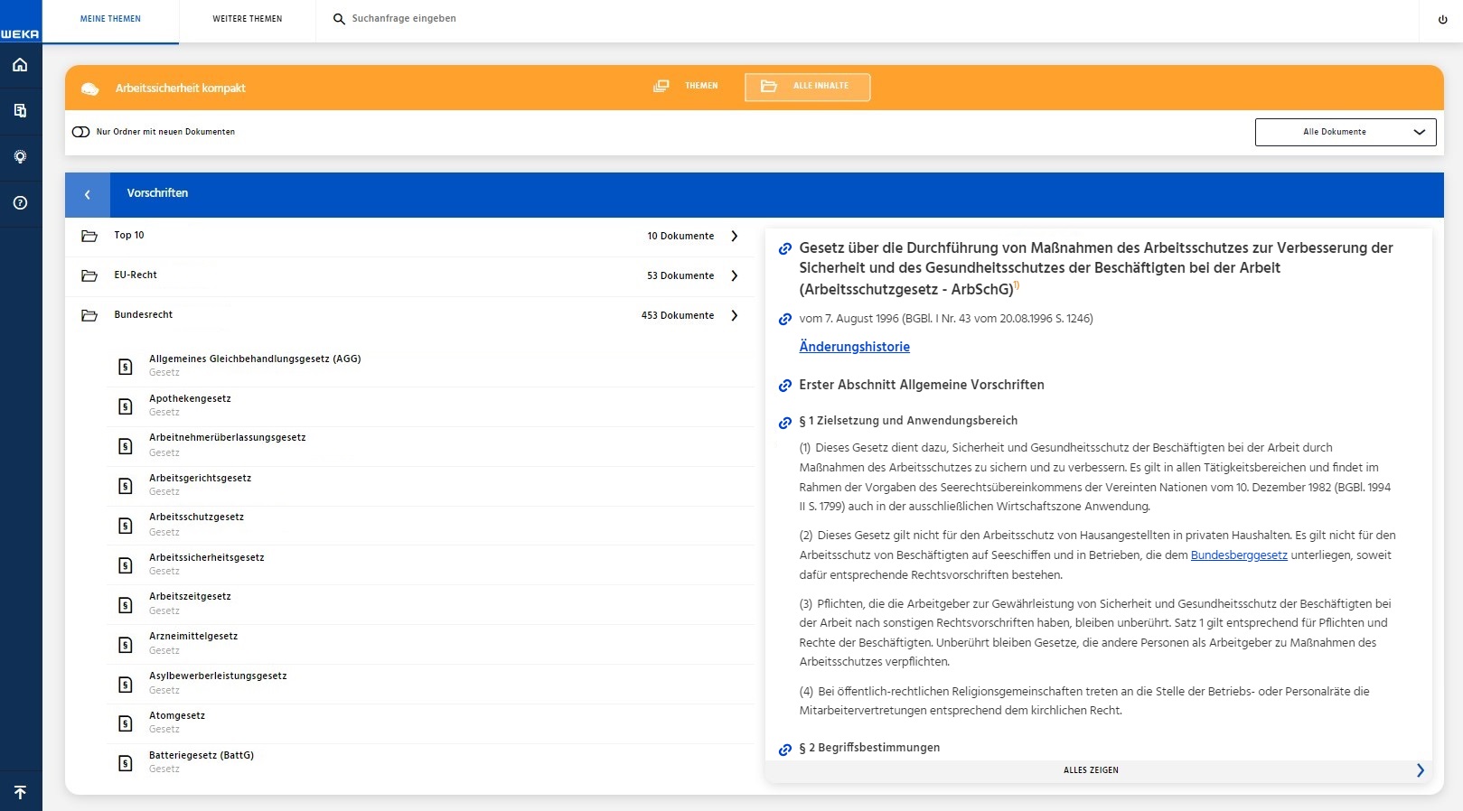 Arbeitssicherheit Kompakt Weka Shop