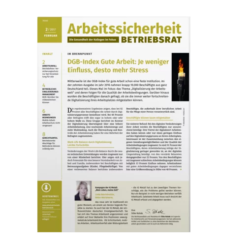 Arbeitssicherheit BETRIEBSRAT