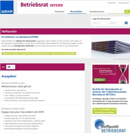 Hier kann sich das ganze Gremium schlaumachen. Alle aktuellen Ausgaben sind als PDF abgelegt, aber auch alle Inhalte aus vergangenen Heften. Mit der Suchmaschine finden Sie schnell und zielgerichtet den passenden Beitrag, kein Ablegen in Ordnern, kein Blättern in Stapeln, schnell verschicken als E-Mail-Anhang.