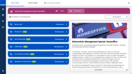 Auf der Startseite in zwei praktischen Ansichten finden Sie aktuelle Fragen zum Datenschutzrecht, Tracking-Apps, Homeoffice, Gesundheitsdaten von Mitarbeitern etc. knapp und kompetent beantwortet. Ihr Vorteil: Diese Infos werden laufend aktualisiert!