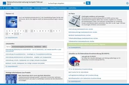 Von der Startseite aus erreichen Sie schnell alle gesuchten Inhalte. Außerdem wird regelmäßig auf ein wichtiges Fokusthema hingewiesen.