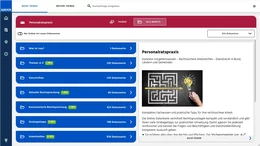 Die Rubrik „Alle Inhalte“ liefert Ihnen eine strukturierte Übersicht zu den einzelnen „Themen A-Z“,  der Rechtsprechung, Strategietipps, Arbeitshilfen u.v.m.