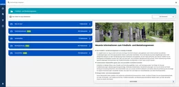 Gewinnen Sie einen ersten Überblick zur Praxislösung Friedhofs- und Bestattungswesen - online!