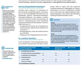 Beispiele und Übersichten erleichtern das Verständnis und liefern konkrete Angaben.
Sei es im Beitrag selbst oder als Download, den Sie bei Bedarf jederzeit online in der Mediathek aufrufen und verwenden können. Mustertexte finden Sie dort im praktischen Word Format – einfach kopieren und in Ihre eigenen Dokumente einfügen.