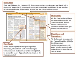 Mit unseren Praxistipps und Handlungsempfehlungen sowie unseren Mustervorlagen, Checklisten und Downloads geben wir Ihnen das Werkzeug an die Hand, um Sie möglichst praxisnah und konkret in Ihrer täglichen Arbeit zu unterstützen.