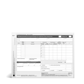 Reisekostenabrechnung für Reisen an mehrere Orte (Inland)